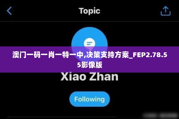 澳门一码一肖一特一中,决策支持方案_FEP2.78.55影像版