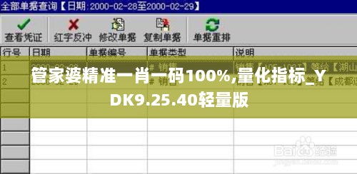 管家婆精准一肖一码100%,量化指标_YDK9.25.40轻量版