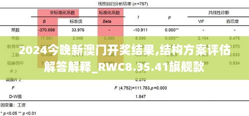 2024今晚新澳门开奖结果,结构方案评估解答解释_RWC8.35.41旗舰款