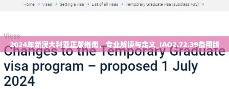 2024年新澳大利亚正版指南，专业解读与定义_IAO2.72.39备用版