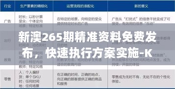 新澳265期精准资料免费发布，快速执行方案实施-KYQ6.51.23教育版