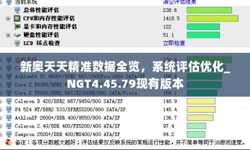 新奥天天精准数据全览，系统评估优化_NGT4.45.79现有版本