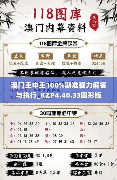 澳门王中王100%期准强力解答与执行_KZP4.40.33图形版