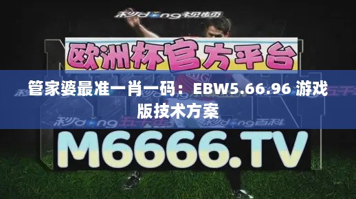 管家婆最准一肖一码：EBW5.66.96 游戏版技术方案