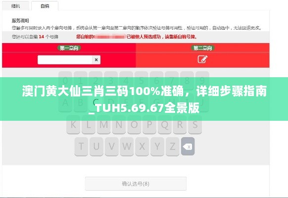 澳门黄大仙三肖三码100%准确，详细步骤指南_TUH5.69.67全景版