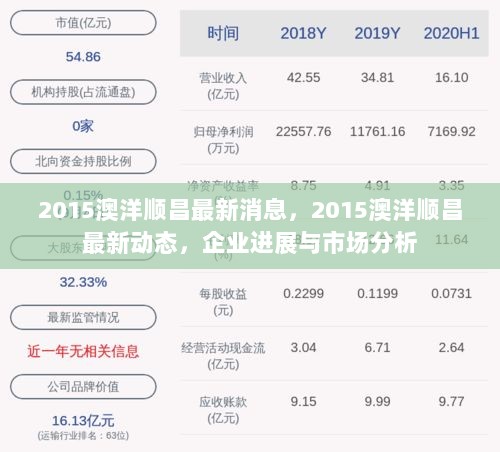 2015澳洋顺昌最新动态及企业进展与市场分析