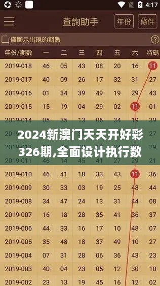 2024新澳门天天开好彩326期,全面设计执行数据_XYZ9.57.94方便版