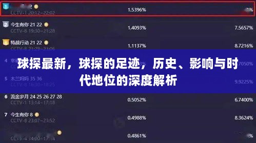 球探足迹，历史、影响与时代地位的深度解析