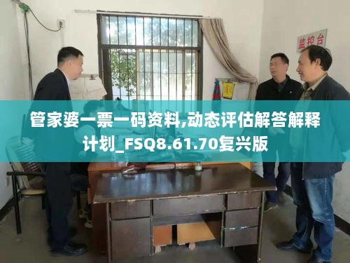 管家婆一票一码资料,动态评估解答解释计划_FSQ8.61.70复兴版