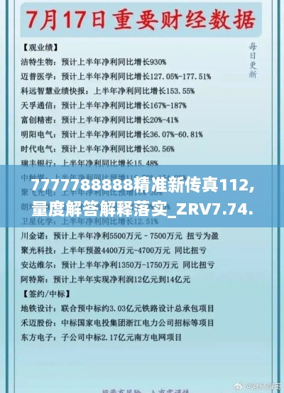 7777788888精准新传真112,量度解答解释落实_ZRV7.74.28投资版