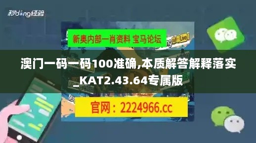 澳门一码一码100准确,本质解答解释落实_KAT2.43.64专属版