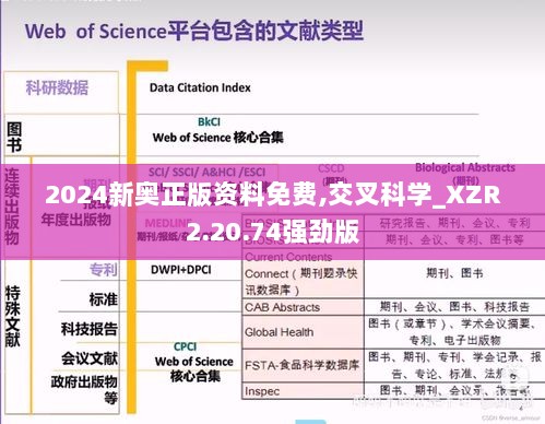 2024新奥正版资料免费,交叉科学_XZR2.20.74强劲版