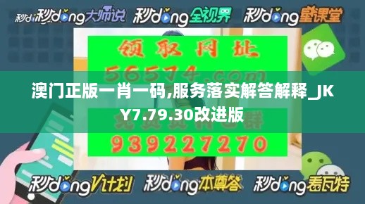 澳门正版一肖一码,服务落实解答解释_JKY7.79.30改进版