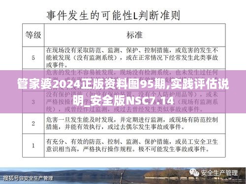 管家婆2024正版资料图95期,实践评估说明_安全版NSC7.14