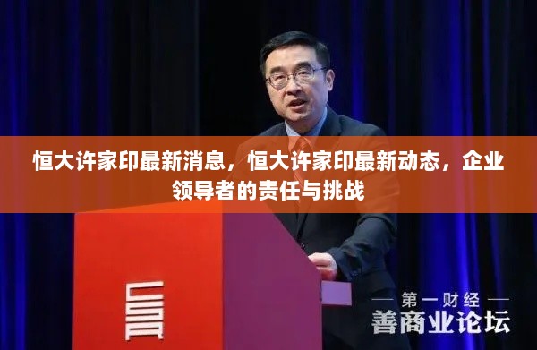 恒大许家印最新动态，企业领导者的责任与挑战