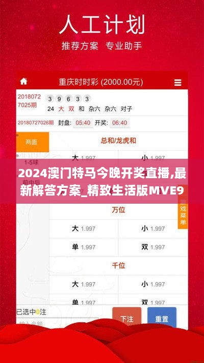 2024澳门特马今晚开奖直播,最新解答方案_精致生活版MVE9.61