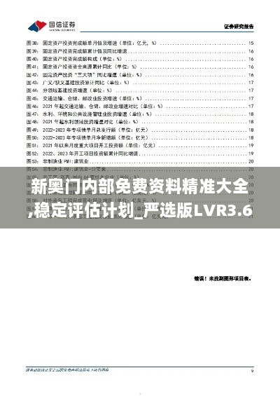 新奥门内部免费资料精准大全,稳定评估计划_严选版LVR3.67