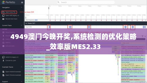 4949澳门今晚开奖,系统检测的优化策略_效率版MES2.33