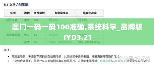 澳门一码一码100准确,系统科学_品牌版IYD3.21