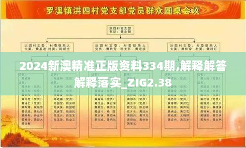 2024新澳精准正版资料334期,解释解答解释落实_ZIG2.38