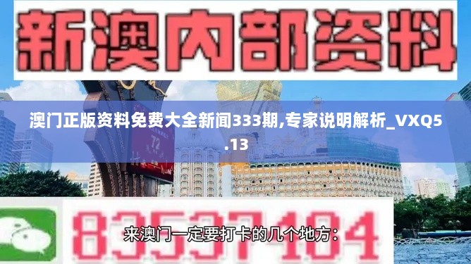 澳门正版资料免费大全新闻333期,专家说明解析_VXQ5.13