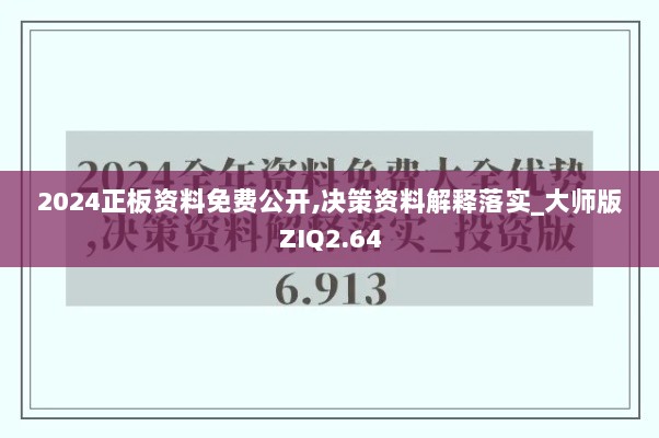 2024正板资料免费公开,决策资料解释落实_大师版ZIQ2.64