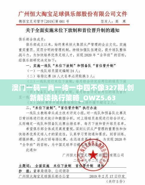 澳门一码一肖一待一中四不像327期,创新解读执行策略_OWZ5.63