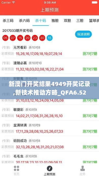 新澳门开奖结果4949开奖记录,新技术推动方略_QFA6.52