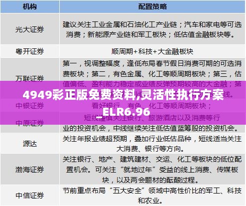 4949彩正版免费资料,灵活性执行方案_ELR6.96