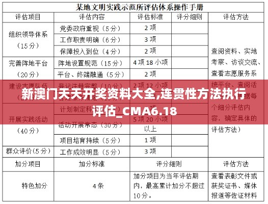 新澳门天天开奖资料大全,连贯性方法执行评估_CMA6.18