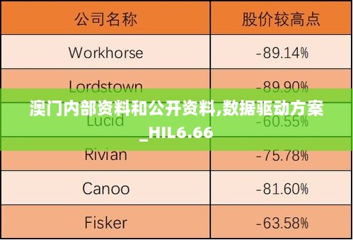 澳门内部资料和公开资料,数据驱动方案_HIL6.66