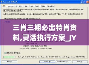 三肖三期必出特肖资料,灵活执行方案_JYS6.31