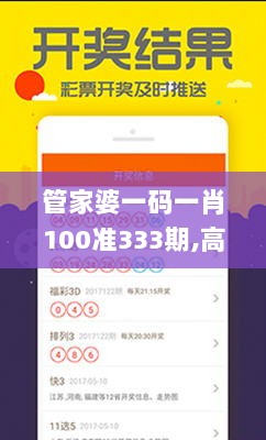 管家婆一码一肖100准333期,高速响应执行计划_RLY5.15