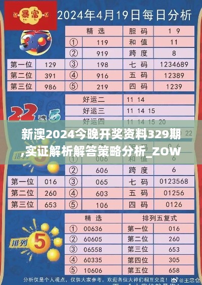 新澳2024今晚开奖资料329期,实证解析解答策略分析_ZOW7.45