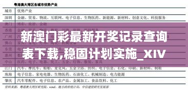 新澳门彩最新开奖记录查询表下载,稳固计划实施_XIV6.12