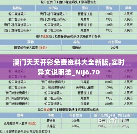 澳门天天开彩免费资料大全新版,实时异文说明法_NIJ6.70