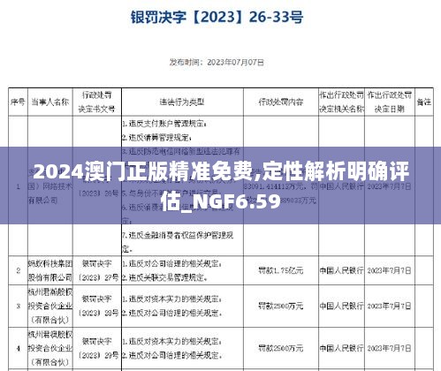 2024澳门正版精准免费,定性解析明确评估_NGF6.59