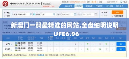 新澳门一码最精准的网站,全盘细明说明_UFE6.96