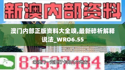 澳门内部正版资料大全嗅,最新碎析解释说法_WRO6.55