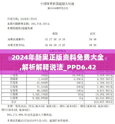 2024年新奥正版资料免费大全,解析解释说法_PPD6.42