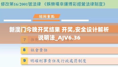 新澳门今晚开奖结果 开奖,安全设计解析说明法_AJV6.36