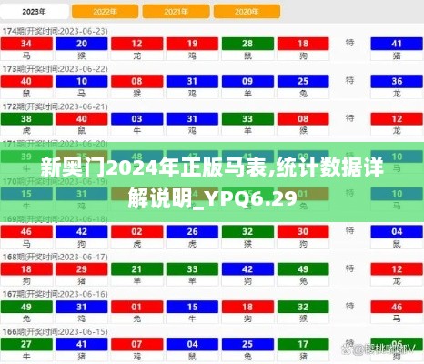 新奥门2024年正版马表,统计数据详解说明_YPQ6.29