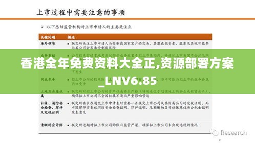 香港全年免费资料大全正,资源部署方案_LNV6.85