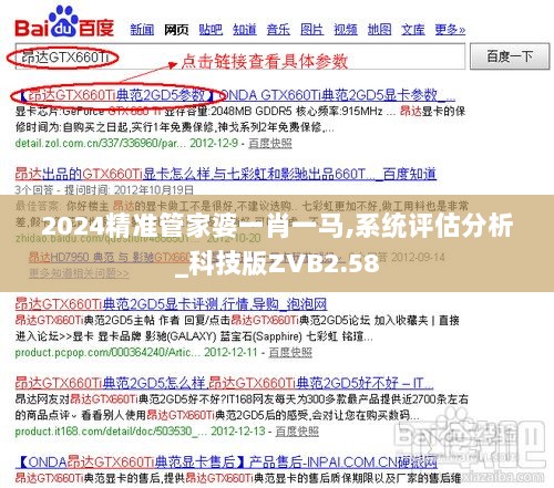 2024精准管家婆一肖一马,系统评估分析_科技版ZVB2.58