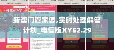 新澳门管家婆,实时处理解答计划_电信版XYE2.29