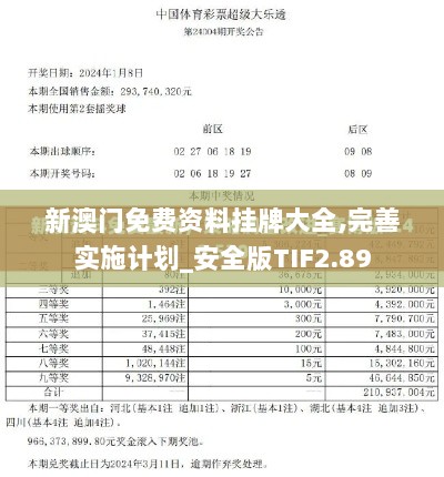 新澳门免费资料挂牌大全,完善实施计划_安全版TIF2.89