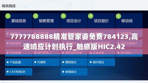 7777788888精准管家婆免费784123,高速响应计划执行_触感版HIC2.42