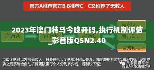 2023年澳门特马今晚开码,执行机制评估_影音版QSN2.40