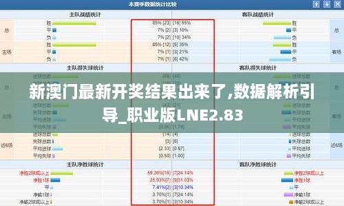 新澳门最新开奖结果出来了,数据解析引导_职业版LNE2.83