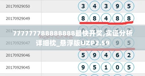 777777788888888最快开奖,实证分析详细枕_悬浮版UZP2.59